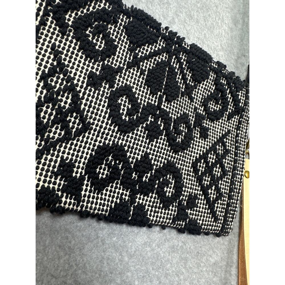 Clutch Woven Geometric Pibiones Crossbody Wristlet - Picture 5 of 10